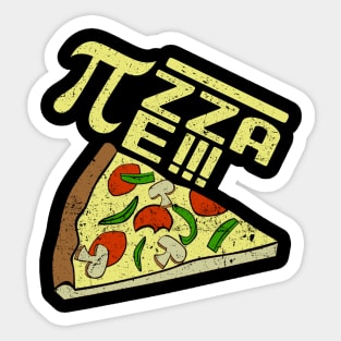 Pi Equals Pizza Pie Sticker